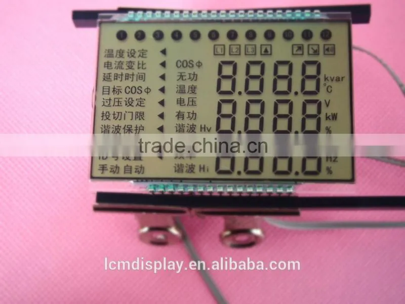 positive character 4 digit 8segment ,cheap monochrome black TN,intelligent transfusion lcd display