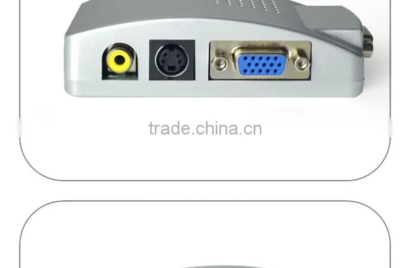 Computer PC Laptop to TV Converter Box- VGA to RCA S-Video Composite Adapter Switch