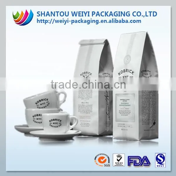 coffee bags with valve wholesale packaging bag