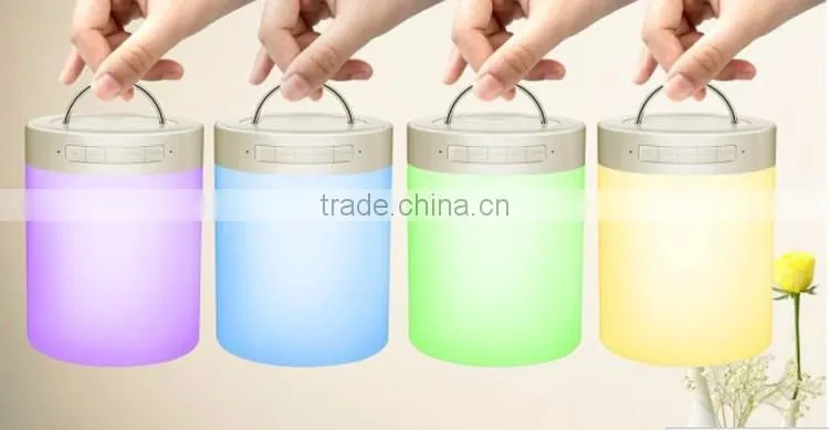 New Design 2016 with TF card colorful speaker subwoofer bluetooth speaker led bulb