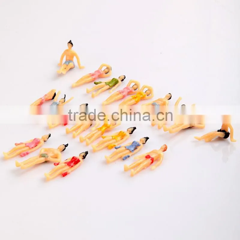 model swimming figure, scale plastic swimming figure for 1/100, plastic mini human figures, plastic 3d swimming figure