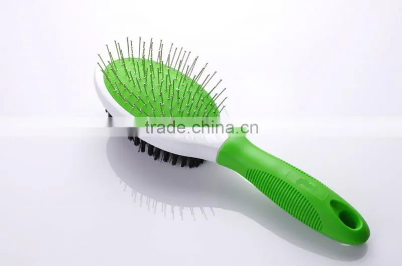 2015 hot sale pet product pet rubber two sides brush petlover
