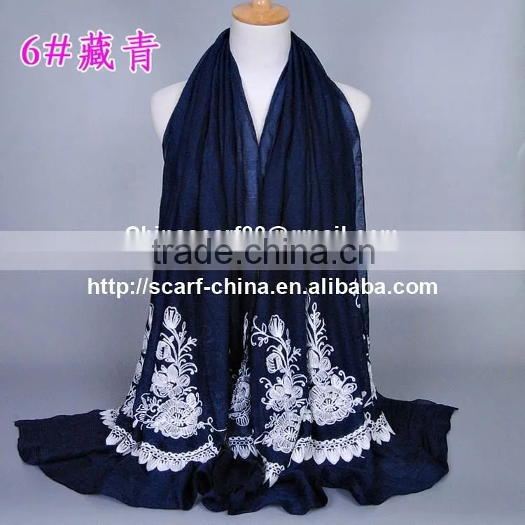 Wholesale embroidered infinity scarf