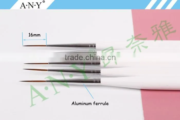 ANY Wood Handle Nail Design Japanese Art Brushes for Nail Care