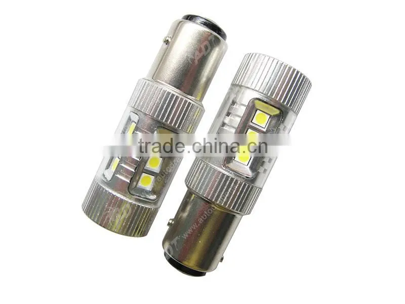 White 16 LED 80W 12-24V Auto Tail Rear Brake Light, BAY15D 1157 bulbs
