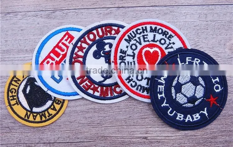 Custom university embroidery textile chapter patches
