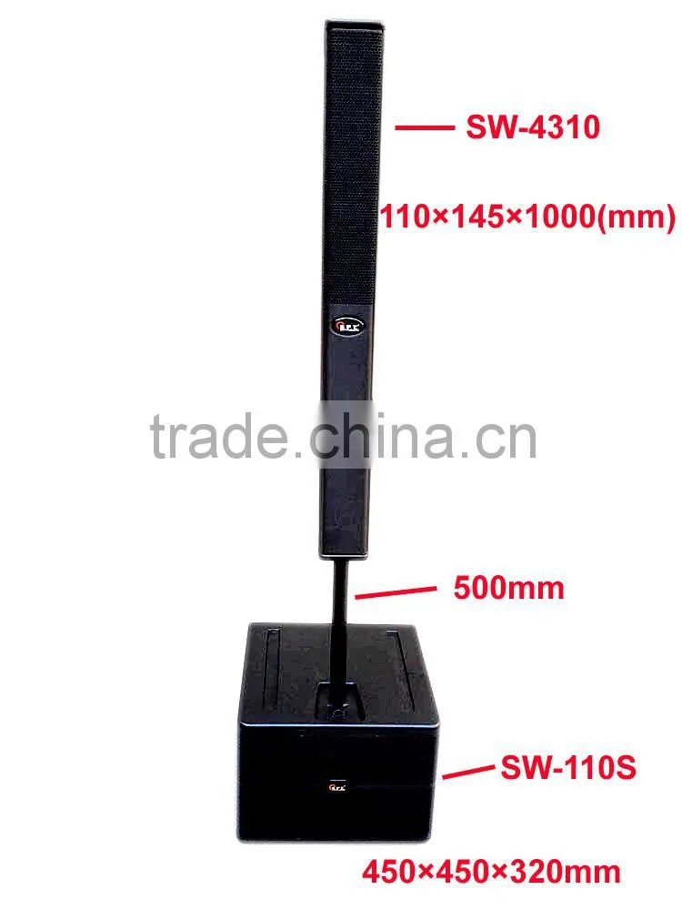 spe audio SW-4310 4*3'' slim colum speaker