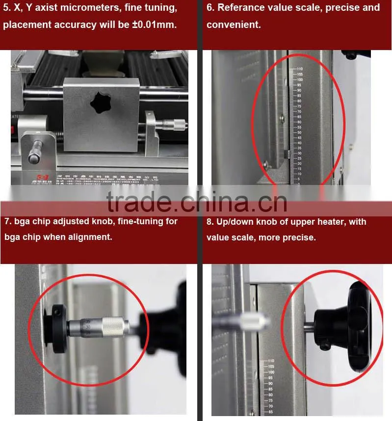 DINGHUA DH-A2 laser+CCD camera intelligent bga rework station for mobile phone chips repair