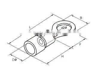 Insulated Brass Ring Terminal