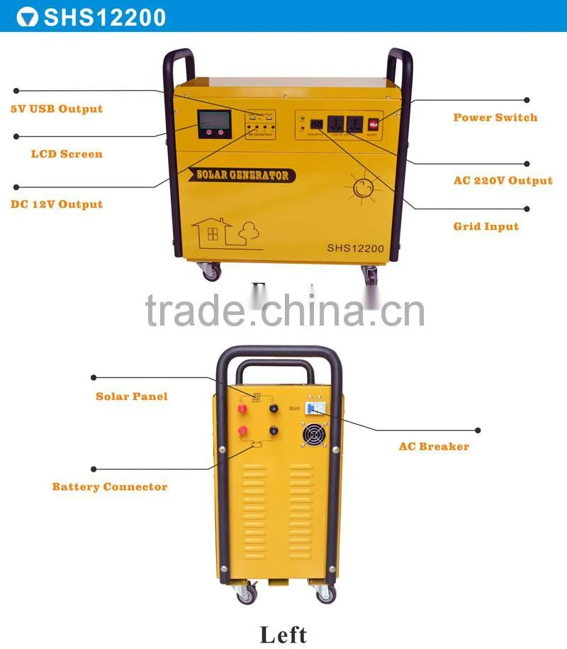 solar power system for small homes,1000w inverter solar power system