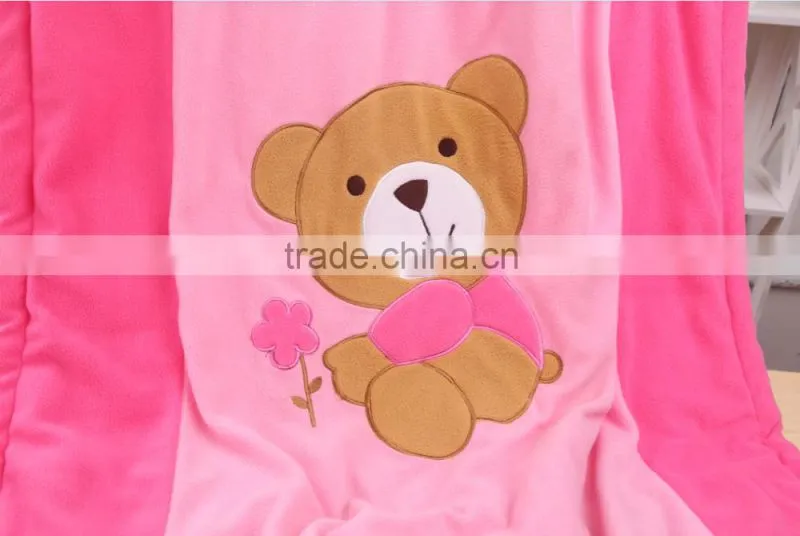 Jinhua MK 100% polyester wholesale home textile new born baby thermal polar fleece blanket