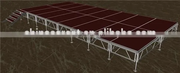 1.22*1.22m 1.22*2.44m Customized Adjustable Stage Platform