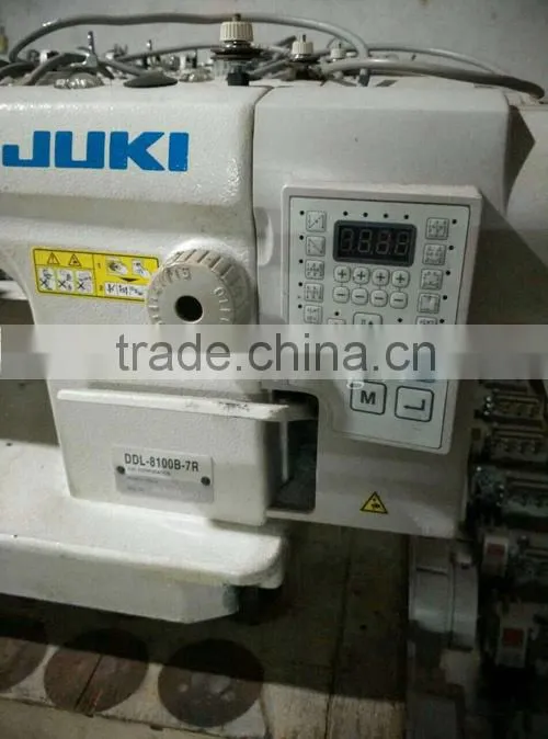 Second hand Juki ddl-8100B-7R computerized single-needle quilting machine