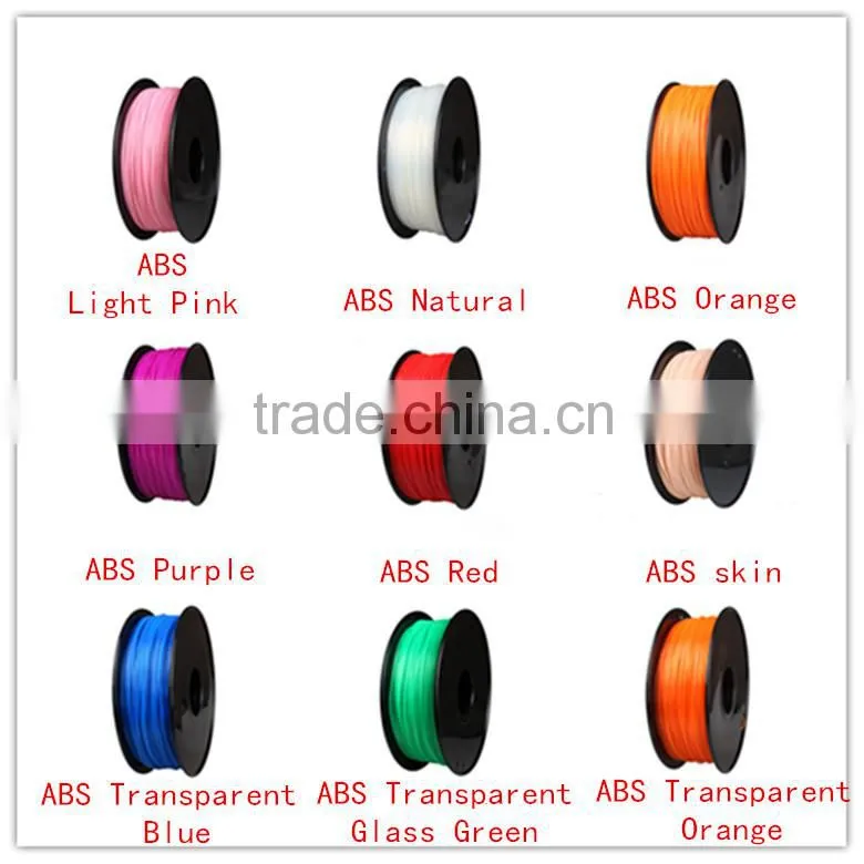 PLA ABS 3D Printer Filament 1.75mm 3.0mm Wax 3D Printer