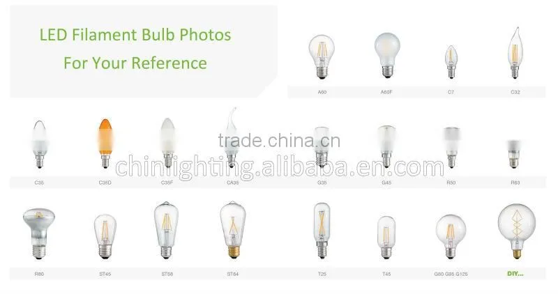 led filament light c35 e14 bulb dimmable c35 ice cream led bulb onmi-directional c35 led candle