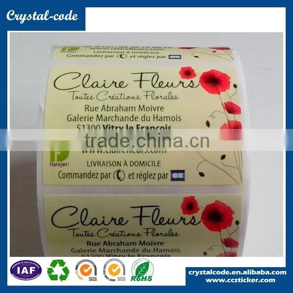 Low price practical custom waterproof sticker