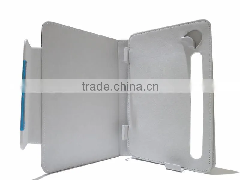 2014 New style hot selling custom stylish universal 360 degree rotation cartoon leather smart case for 7 inch tablet