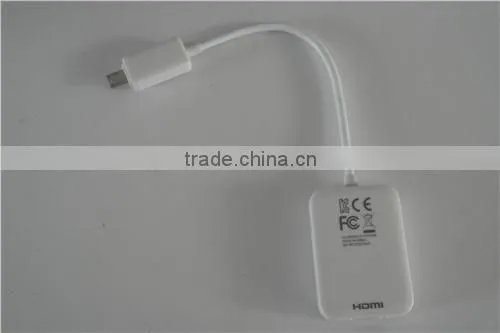 cabletolink top quality 1080P MHL to HDMIMicro USB Cable HDTV Adapter Lead for Samsung S5 S4 Note 2 3