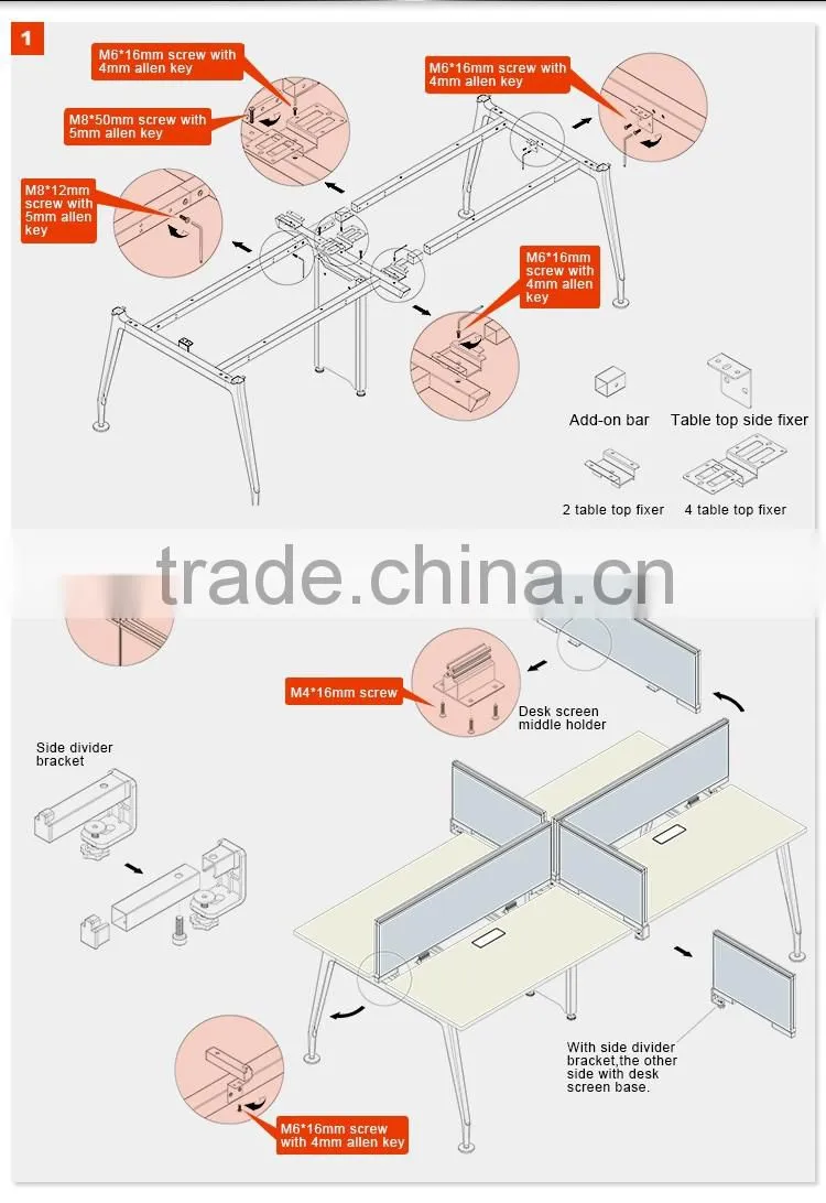 Factory outlets popular office desk legs metal