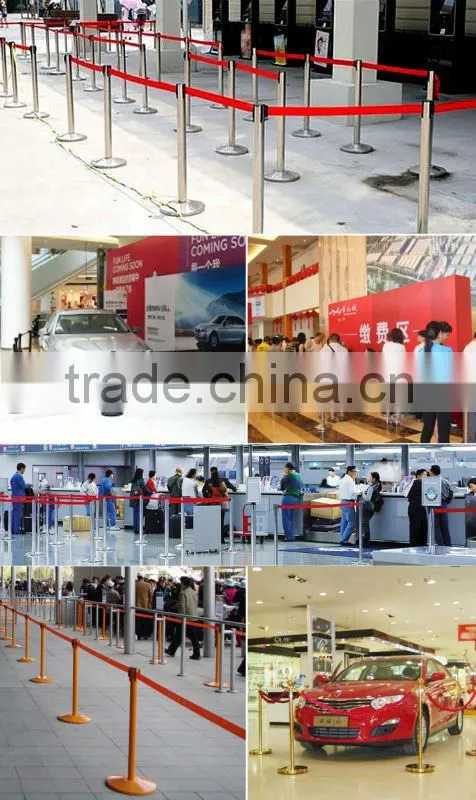 Airport Retractable Blet Safety Post Stanchion ,Queue Line Barrier