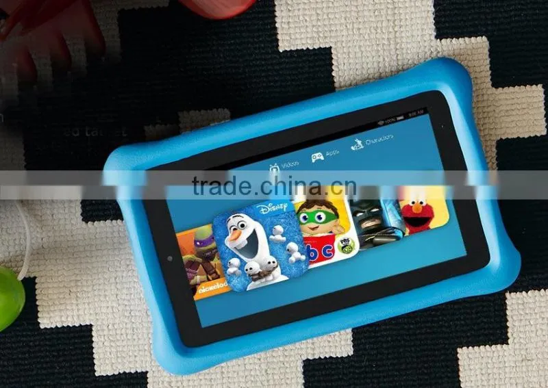 Child Kidproof shockproof rugged protective rubber silicone case for 7'' kids tablet
