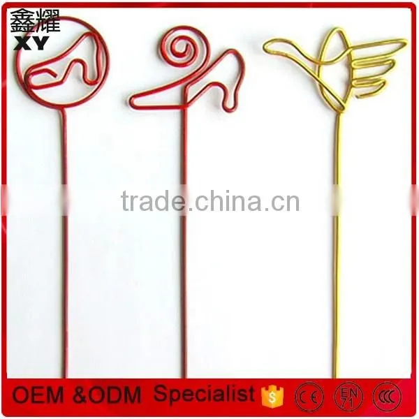 Unique fancy custom shapes metal paper clips for promotion