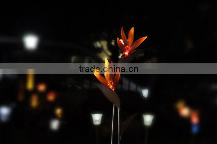 LED solar glass flower light/solar garden light/outdoor decorative lamp/ kapok lightpot