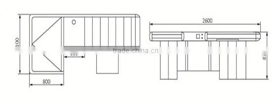classical style electrical cashier counter table for restaurant