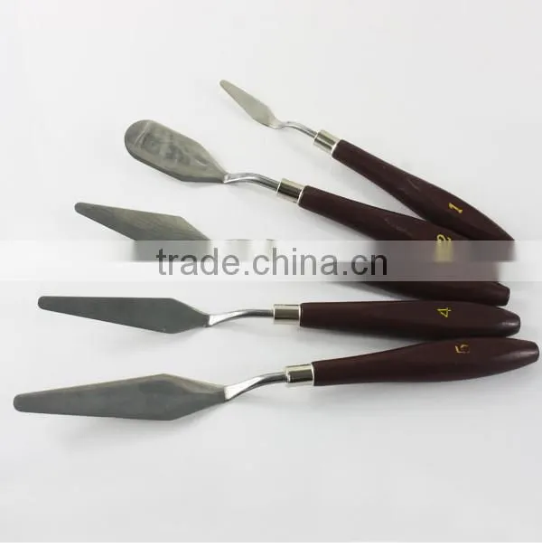 wood handle metal palette knife