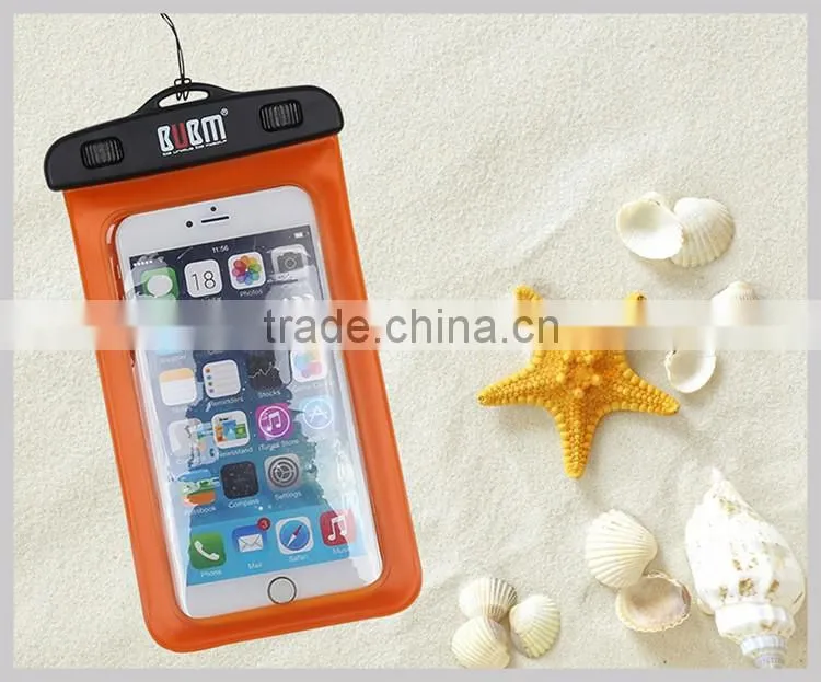 wholesale hot selling waterproof bag for moblie phone waterproof diving bag for underwater swimming