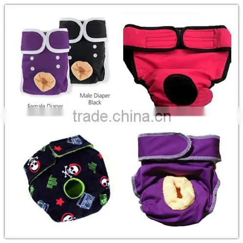 Washable Dog Wraps Cute Pet Dog Health Pant Diaper