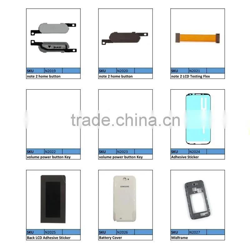 For Samsung galaxy note 2 n7100 replacement power button switch flex cable