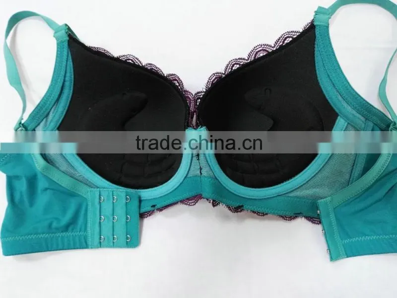 Free Sample Push Up Thick Pad Very Sexy Floral Lace Bra