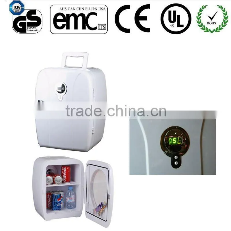 Mini portable camping car fridge with cooler and warmer 15L