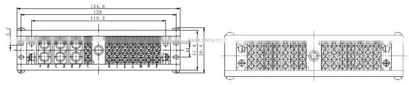 YC09 series rectangular connector for railway