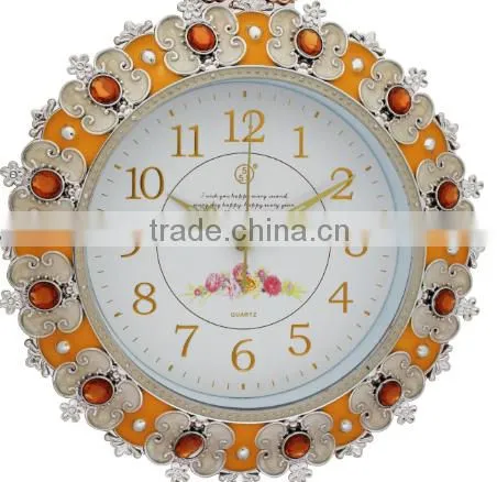 High quality rectangular shape diamond wall clock for home decor