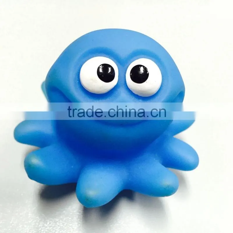 Rubber Octopus Bath Toy,Plastic Sea Animal Toy
