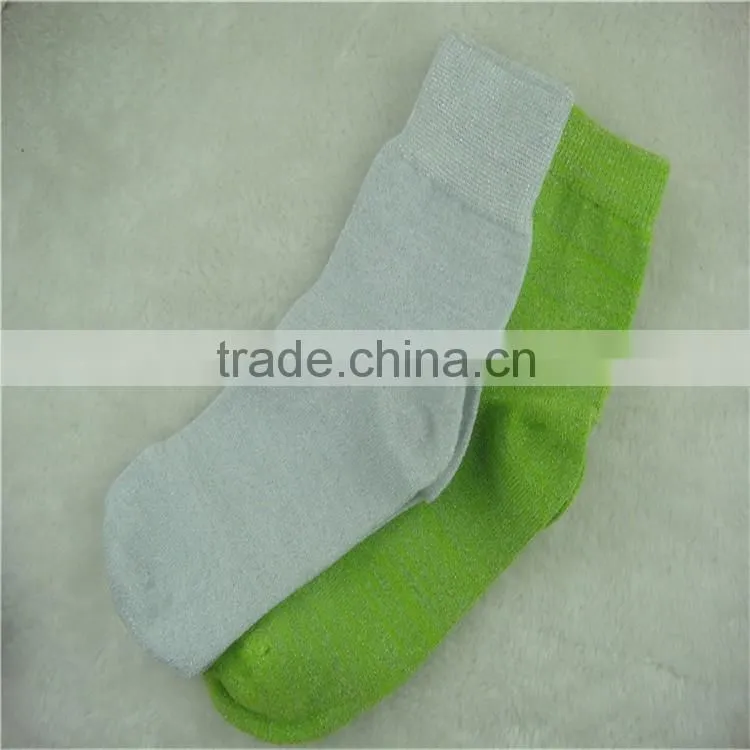 Factory Custom High quality 0-3years old baby green ankle socks, cute cartoon style