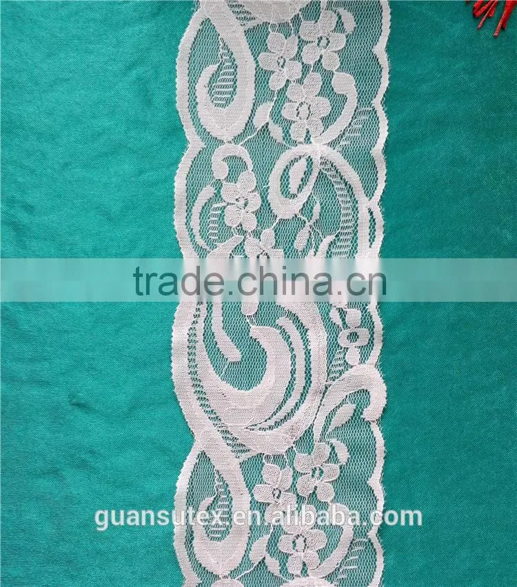 White Voile African Dry Bridal Lace Velvet Fabric Trimming For Wedding Decorations