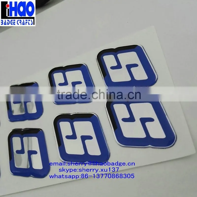 2016 OEM transparent soft Epoxy Resin label sticker