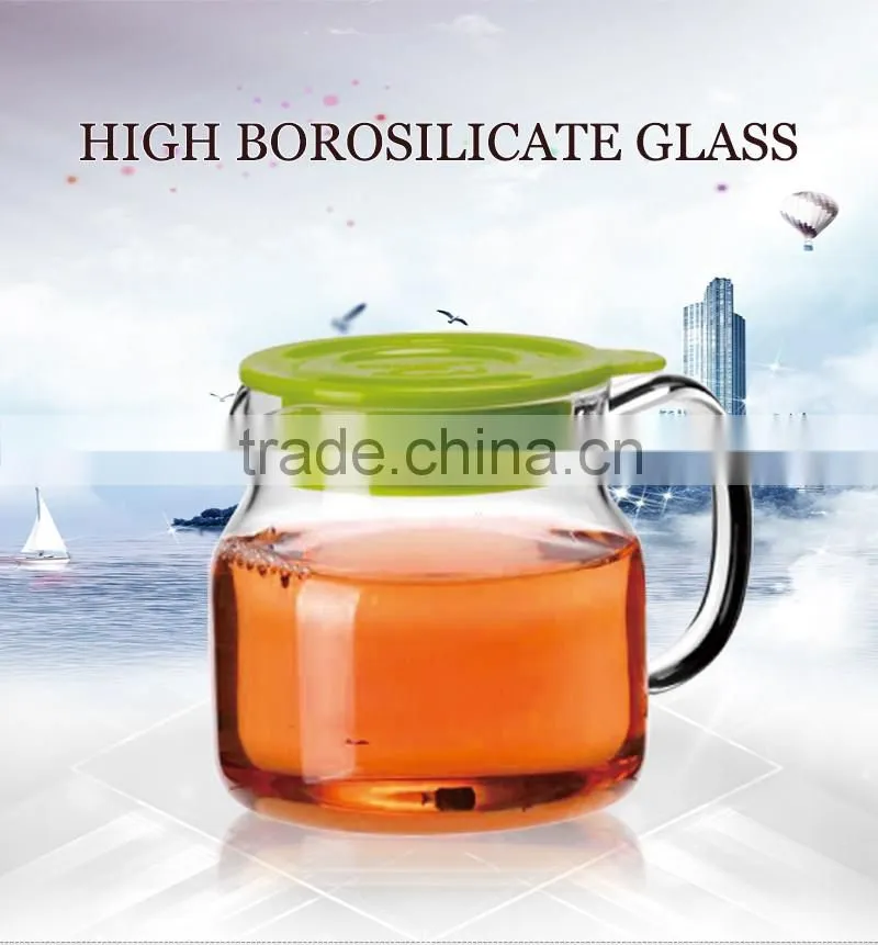 wholesale glassware suppliers high borosilicate water filter pitcher for 500ml