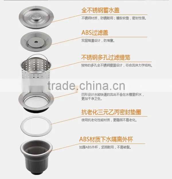 Single Bowl 304 Stainless Steel Kitchen Sink