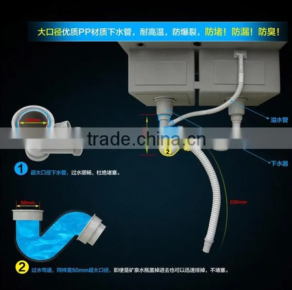 Luxury Foshan Handmade Double Bowl Kitchen Sink
