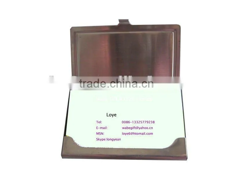 pocket metal business card holder