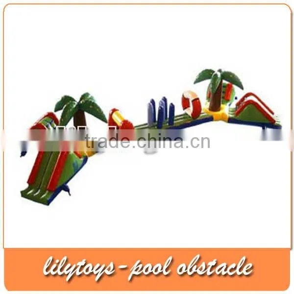 Durable inflatable pool obstacle, outdoor inflatable obstacle, low price inflatable bouncer for sale
