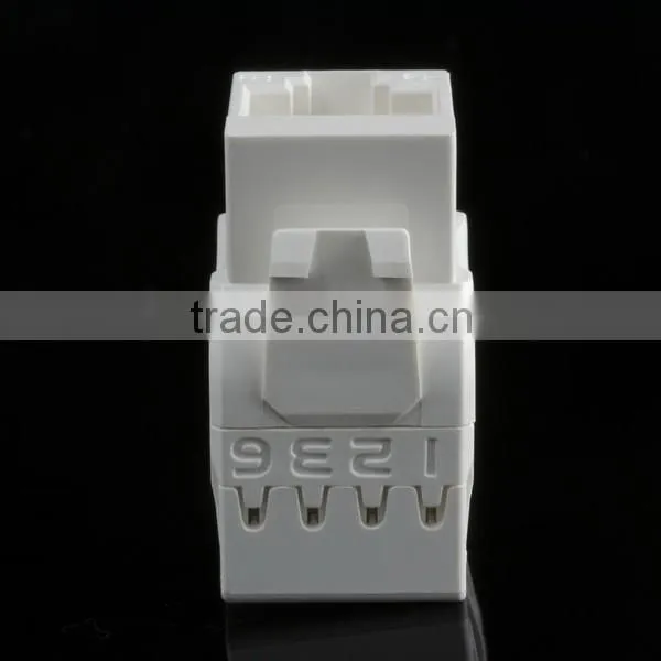 Made in Taiwan RJ45 Cat6 180Degree UTP Keystone Jack