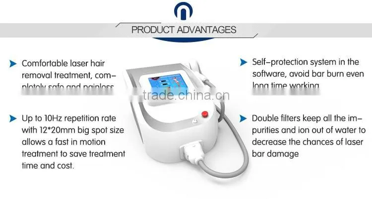 CE Approved Home Laser Diode 808nm Portable With DILAS Diode Laser Bar