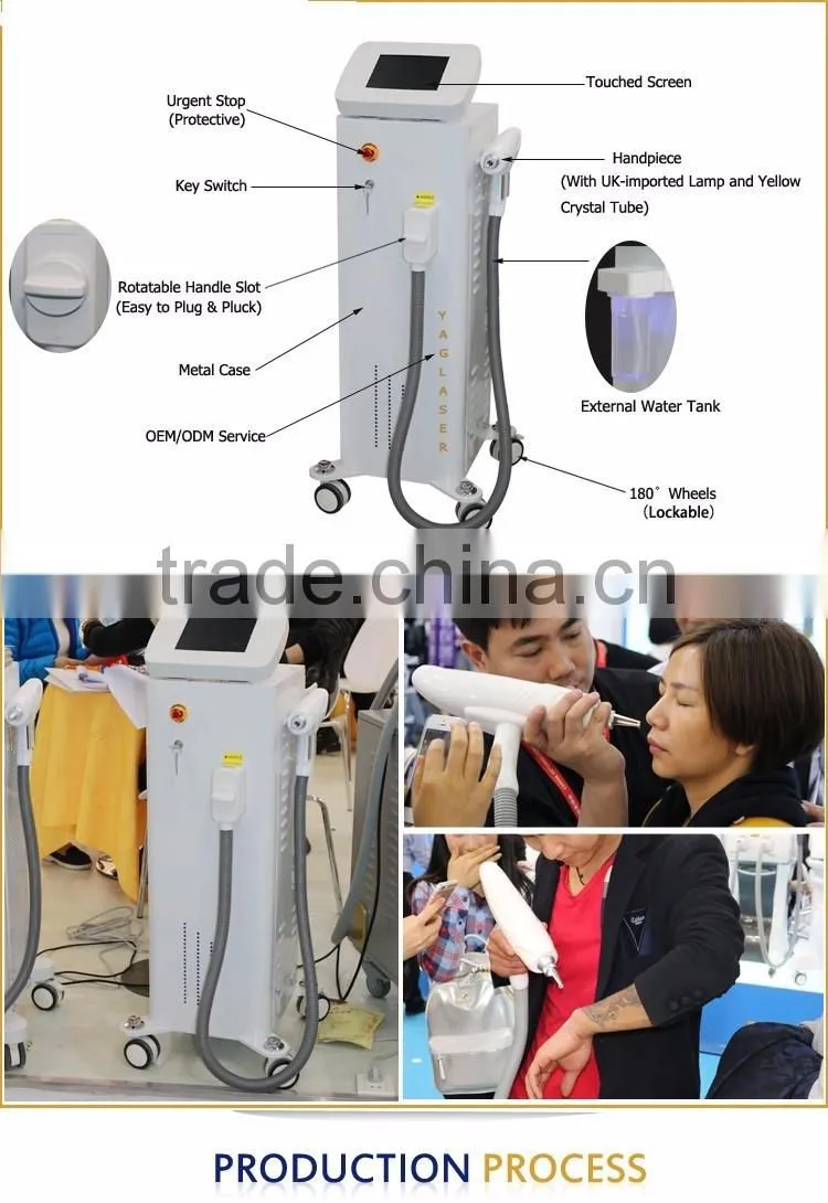 electric tattoo remover 532nm 1064nm active q switch nd yag laser pigment removal
