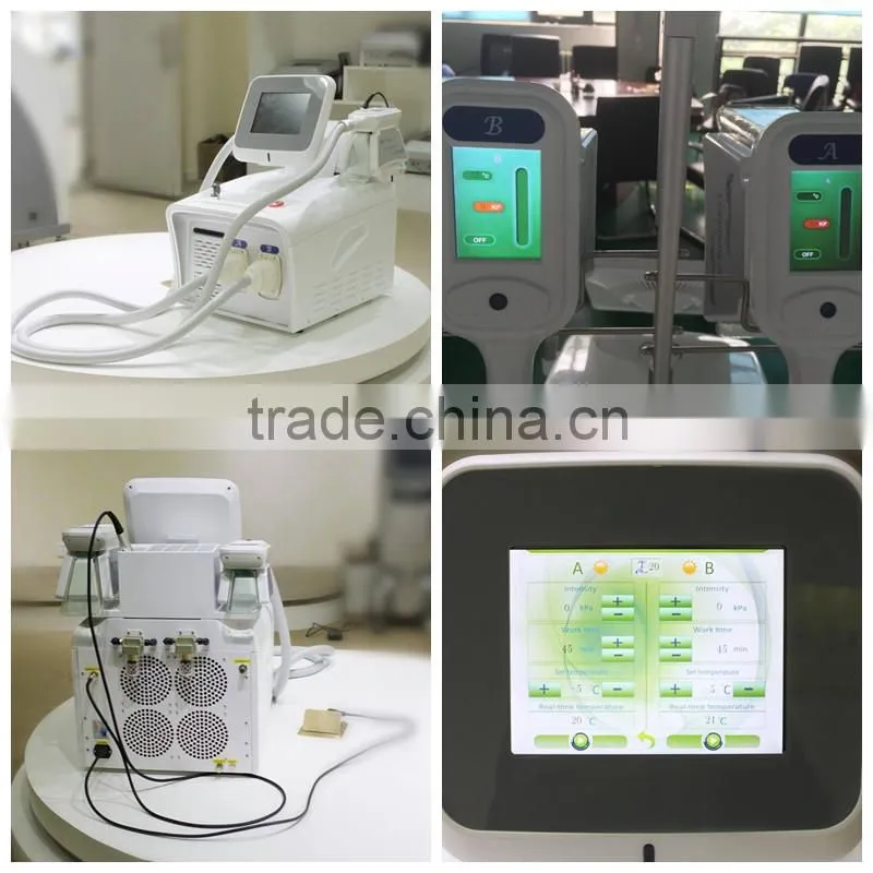 Home cryolipolyisis freezing slimming weight loss machine with two cryo heads