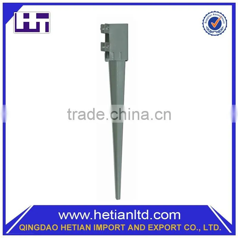 Steel Fence Post Holder 750 mm Spike Support Rust Resistant 75 mm Metal Post